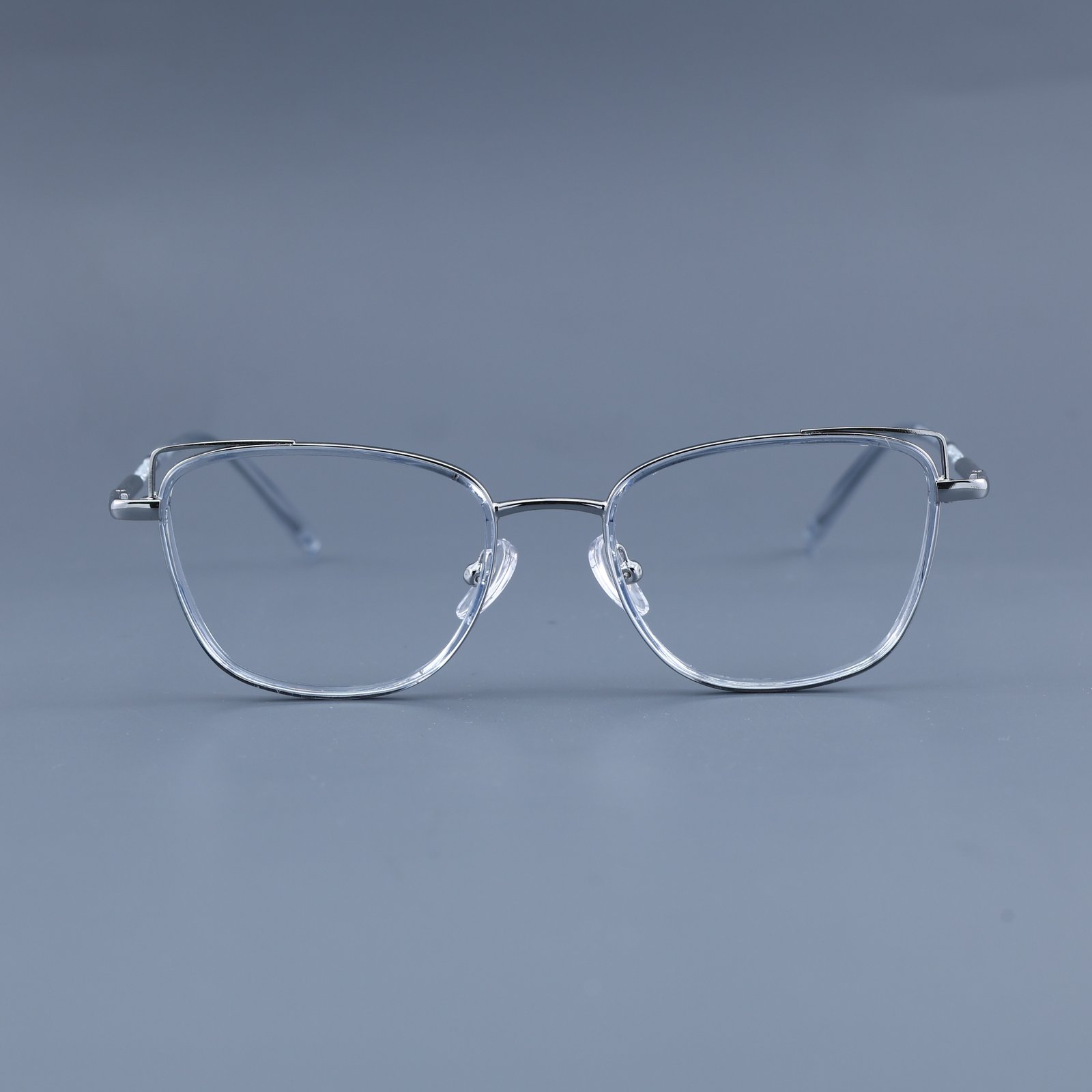 OG Cat Eye | Blush Pink Square Metal Eyeglasses