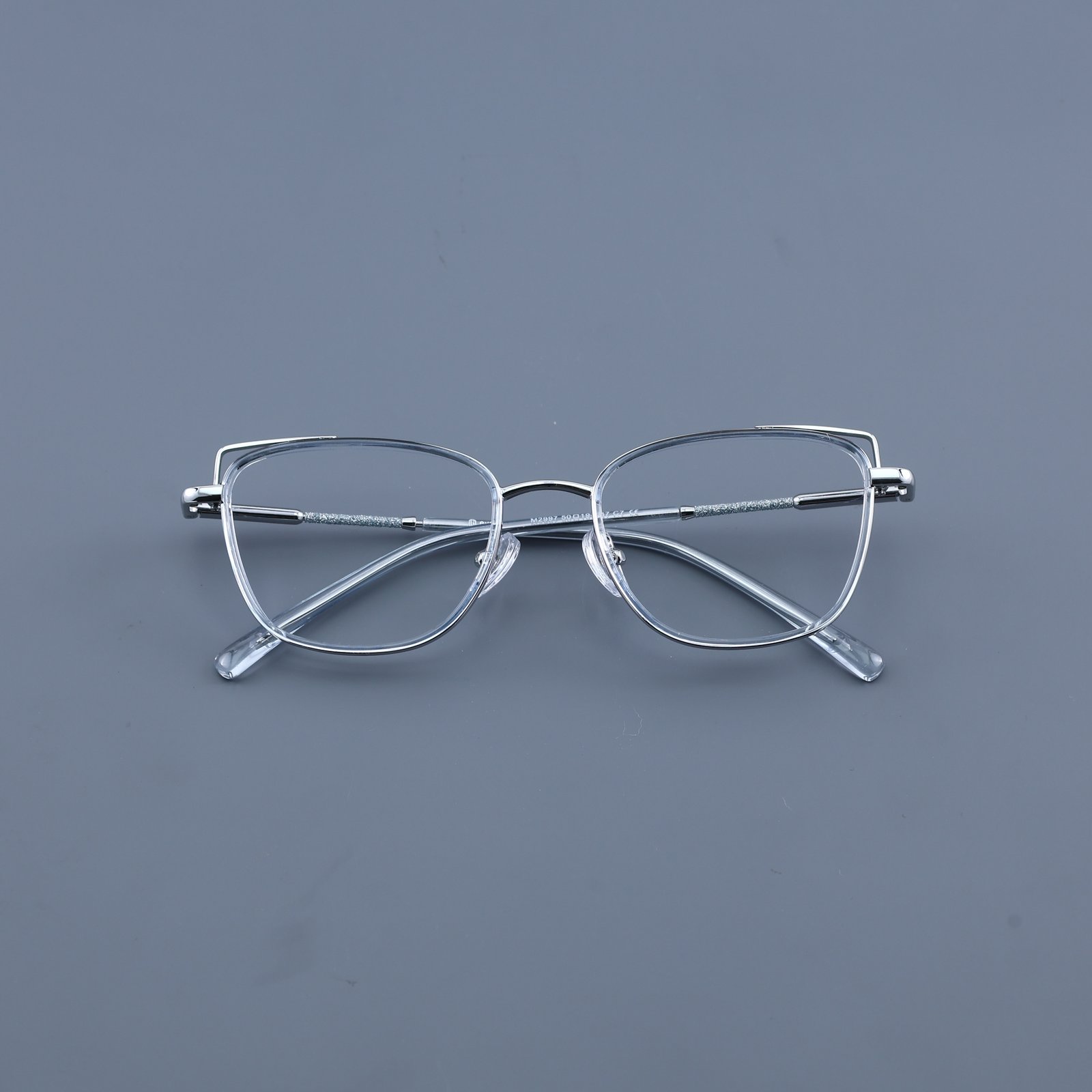 OG Cat Eye | Blush Pink Square Metal Eyeglasses