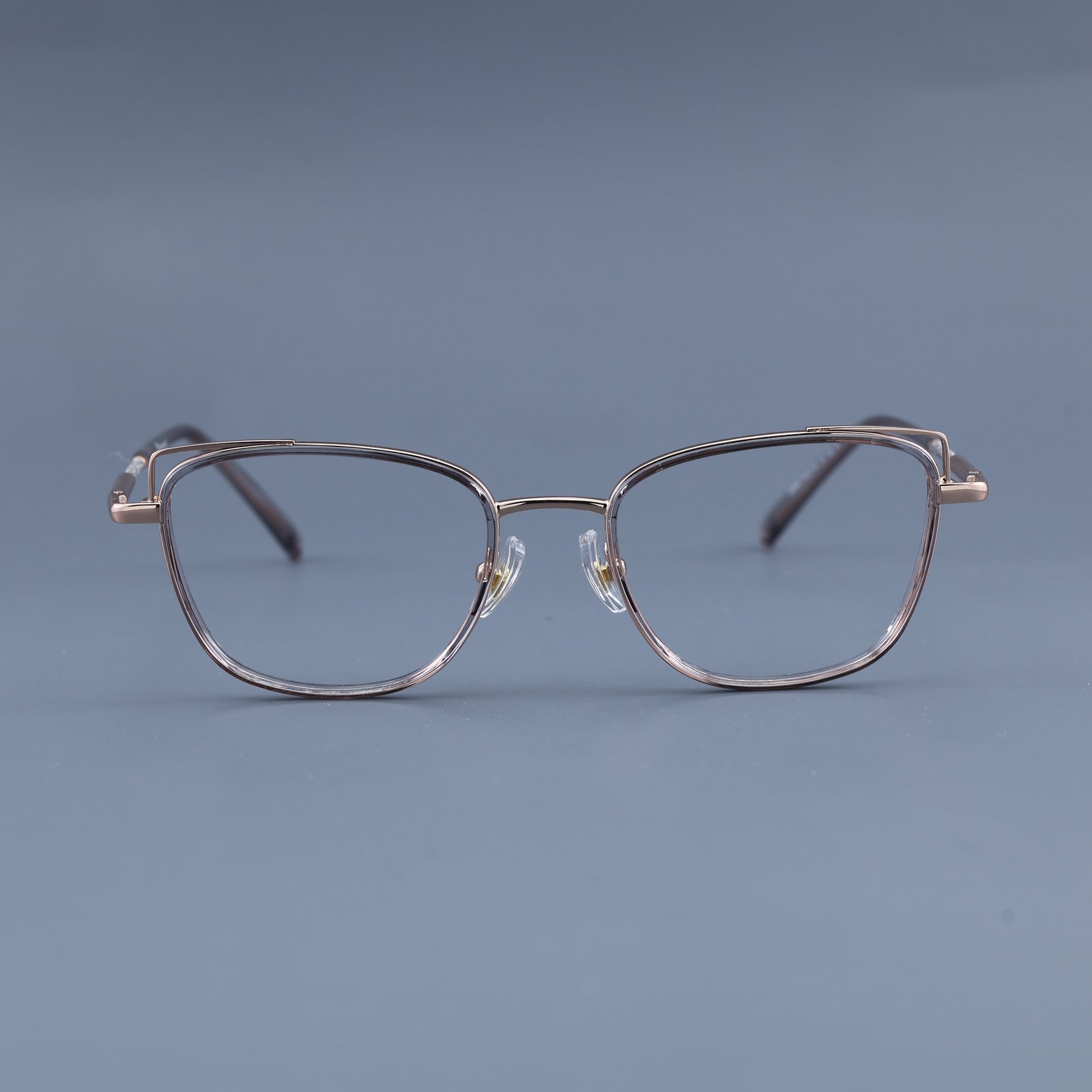 OG Cat Eye | Blush Pink Square Metal Eyeglasses