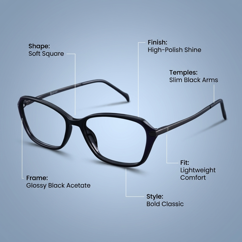 OG Cherry Glow | Red Gradient Square Eyeglasses