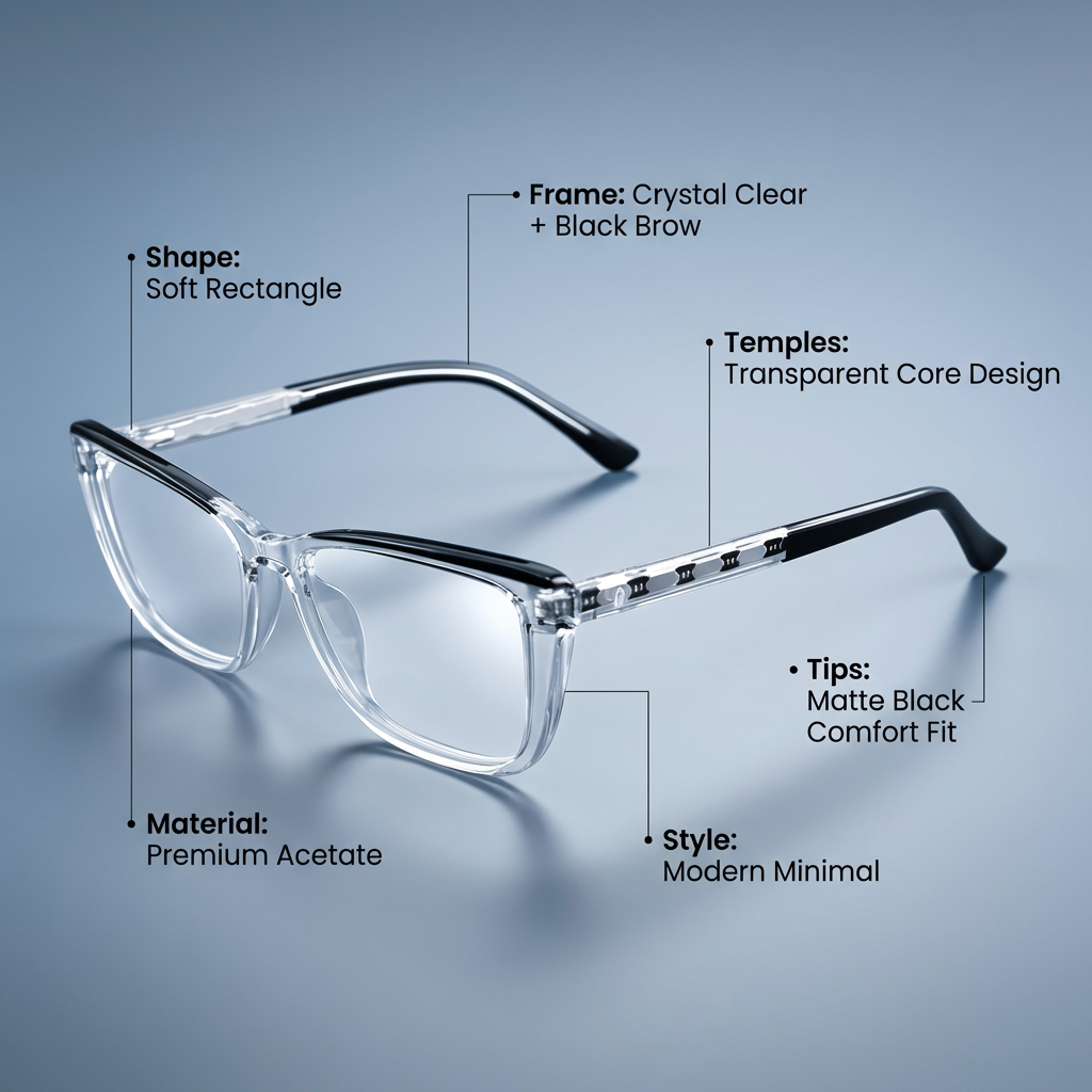 OG Cocoa Fade | Brown Gradient Square Eyeglasses