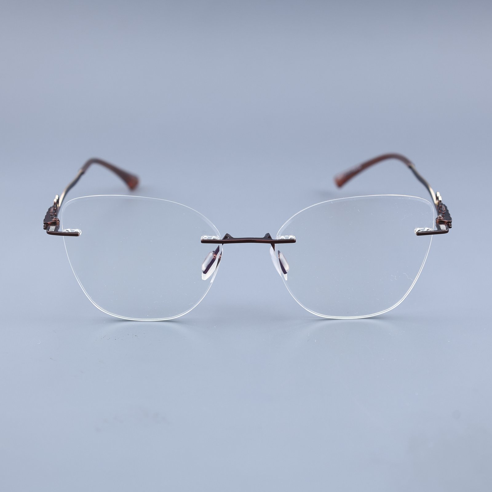 OG Copper Charm | Rimless Butterfly Sunglasses For Women