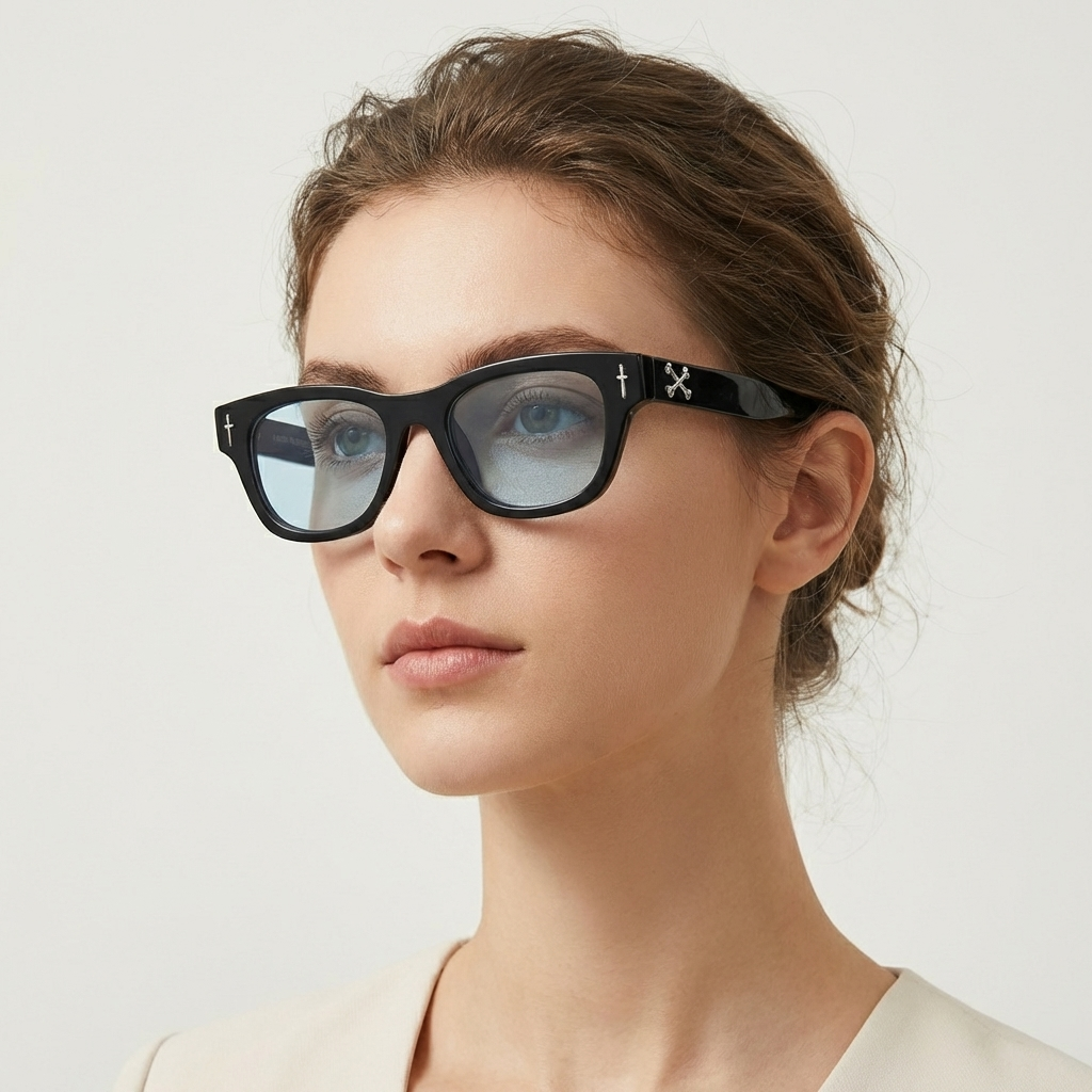 OG Cross Ice | Sleek Blue Tint Wayfarer Sunglasses