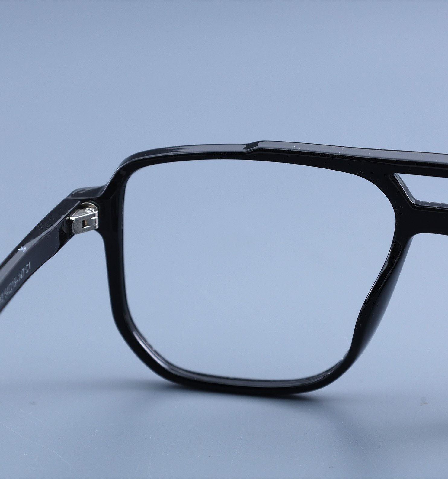 OG Crystal Air Transparent Full Rim Square Eyeglasses for Men