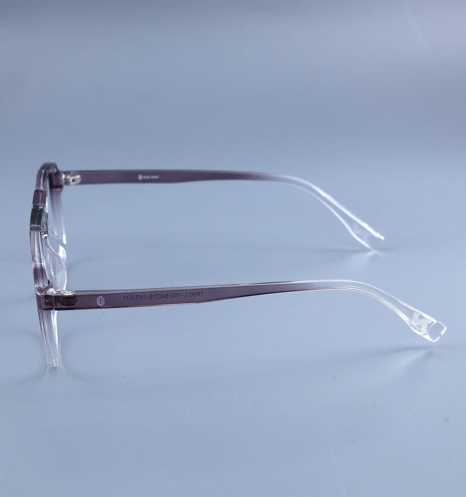 OG Crystal Air Transparent Full Rim Square Eyeglasses for Men