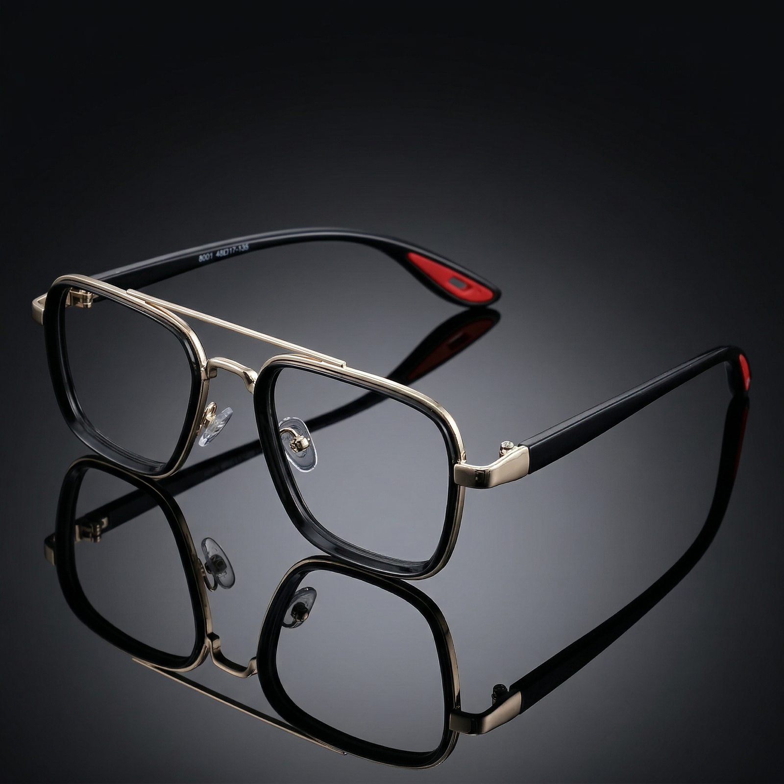 OG Crystal Air | Transparent Square Aviator Eyeglasses