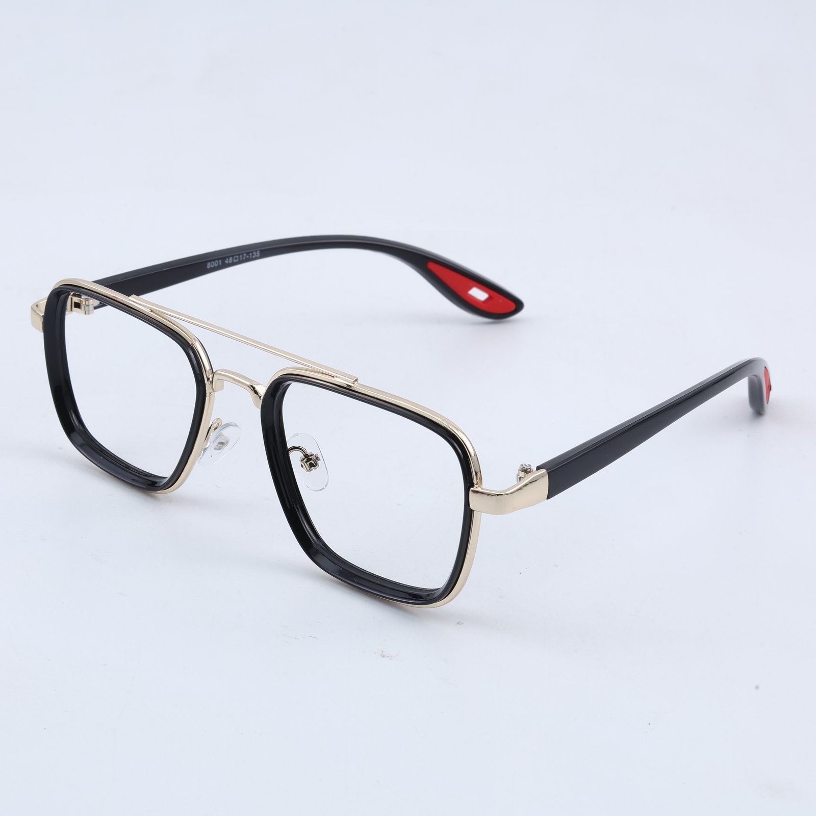 OG Crystal Air | Transparent Square Aviator Eyeglasses