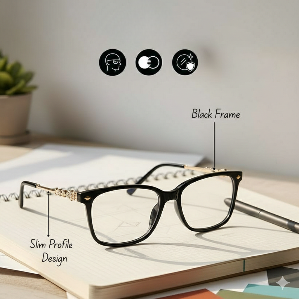 OG Crystal Edge Eyeglasses | Full Rim Premium Optical Frame for Men