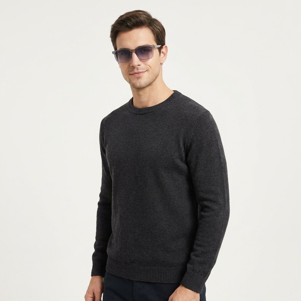 OG Crystal Frost | Transparent Frame Square Sunglasses For Men