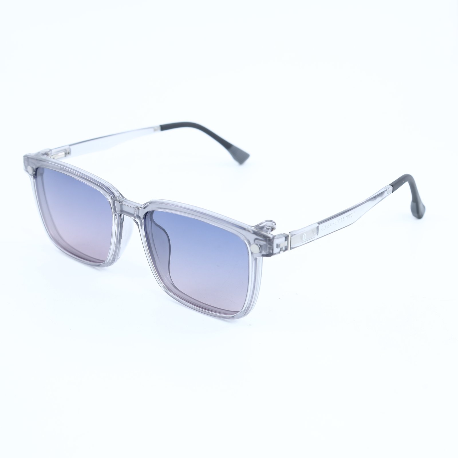 OG Crystal Frost | Transparent Frame Square Sunglasses For Men