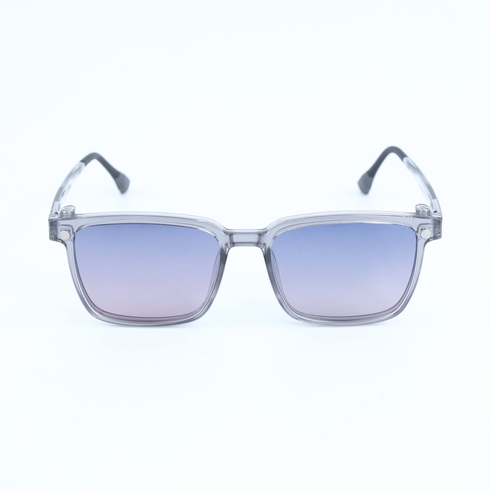 OG Crystal Frost | Transparent Frame Square Sunglasses For Men