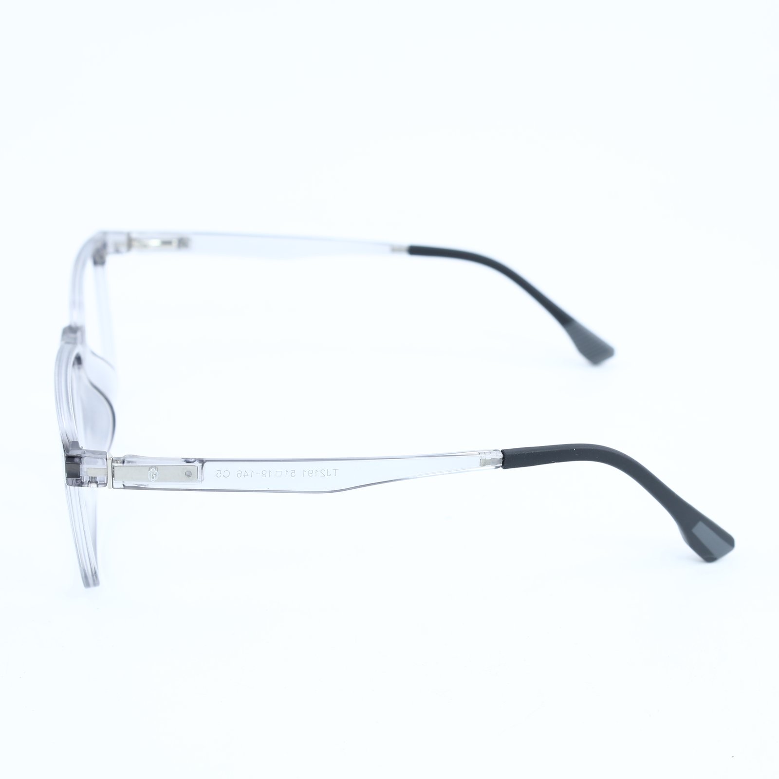 OG Crystal Frost | Transparent Frame Square Sunglasses For Men
