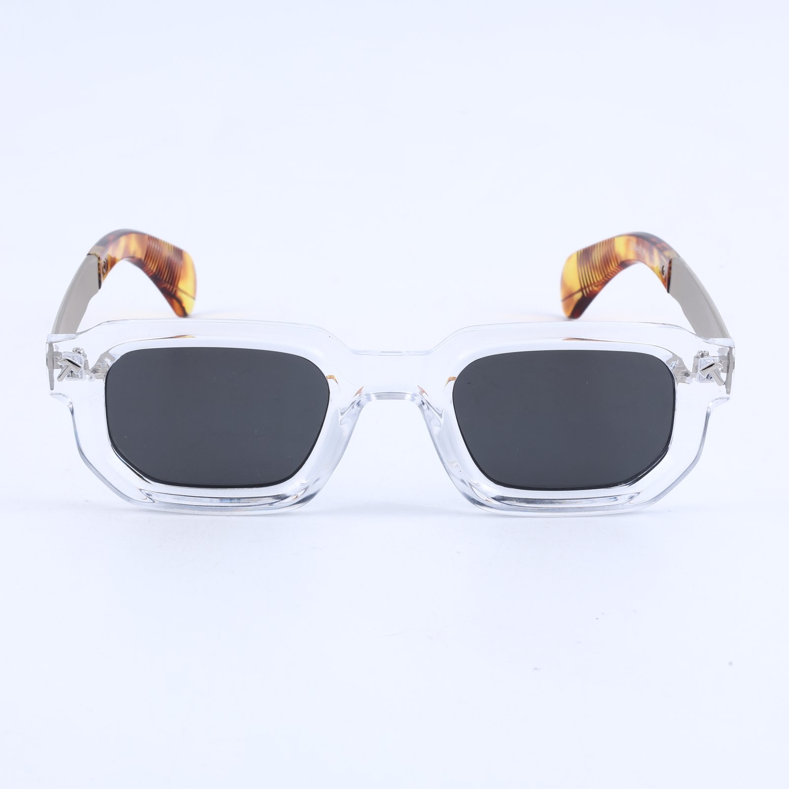 OG Crystal Havana Edge | Transparent Square Sunglasses