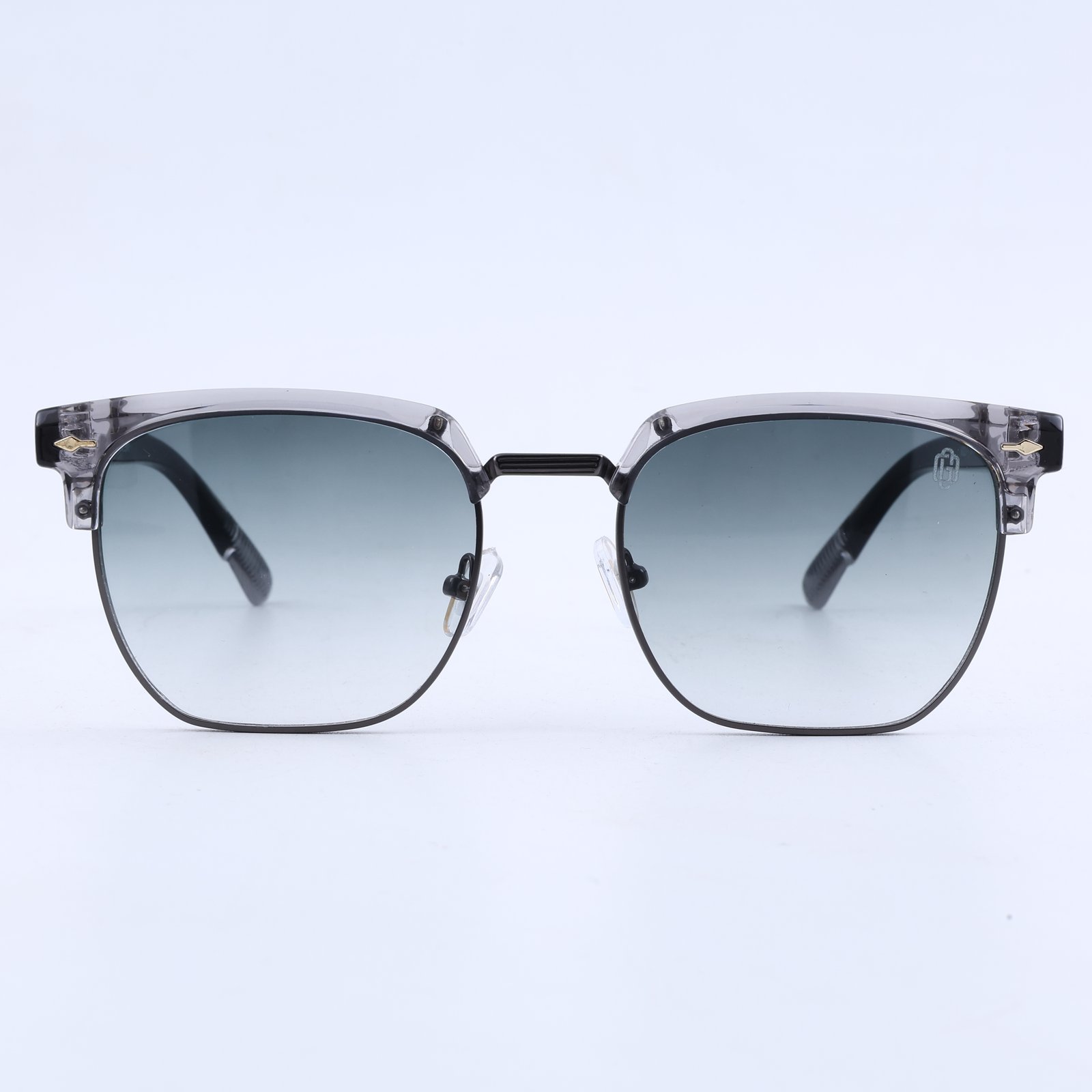 OG Crystal Phantom | Luxury Transparent Square Sunglasses with Ice Grey Gradient Lenses
