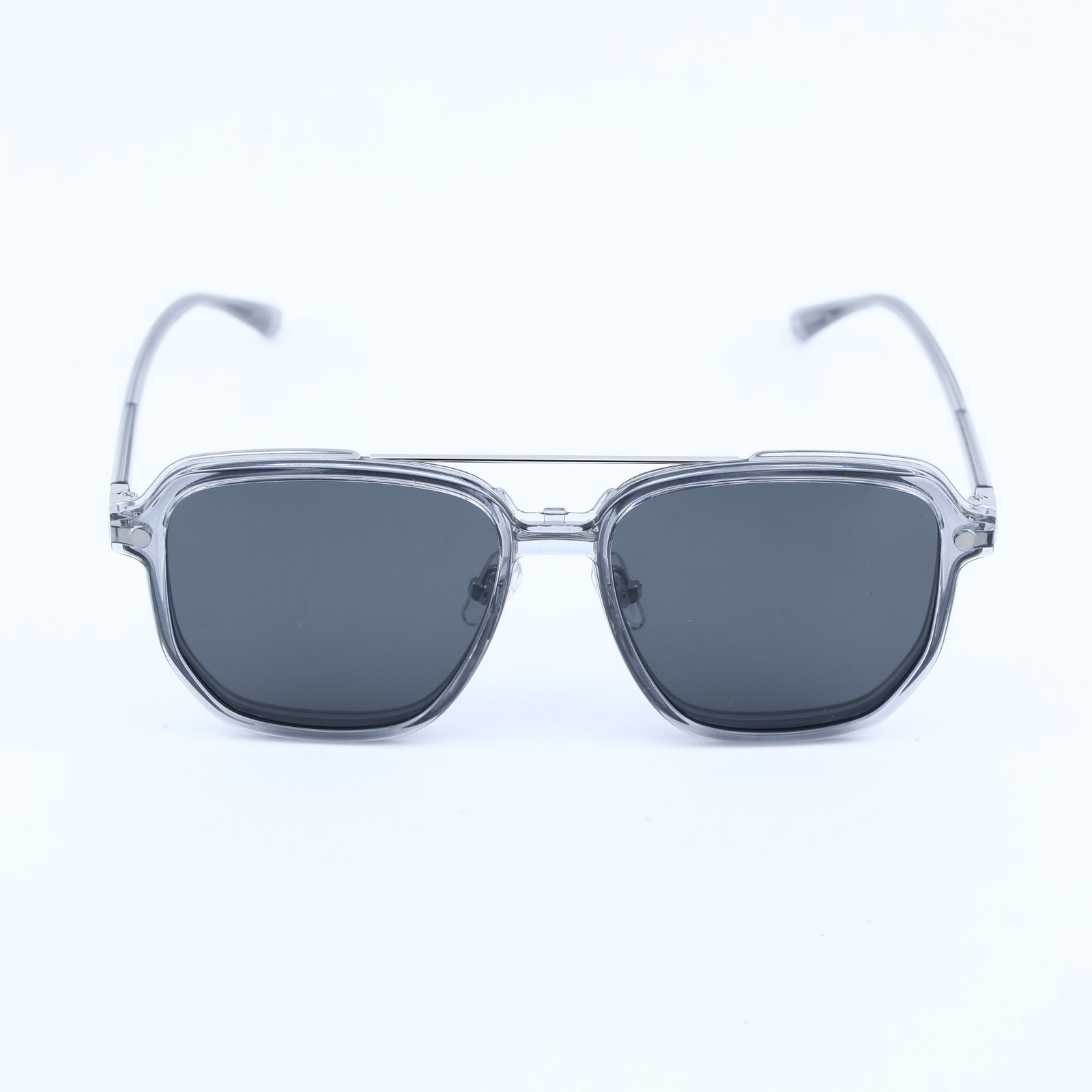 OG Crystal Pilot | Transparent Frame Square Aviator Sunglasses For Men