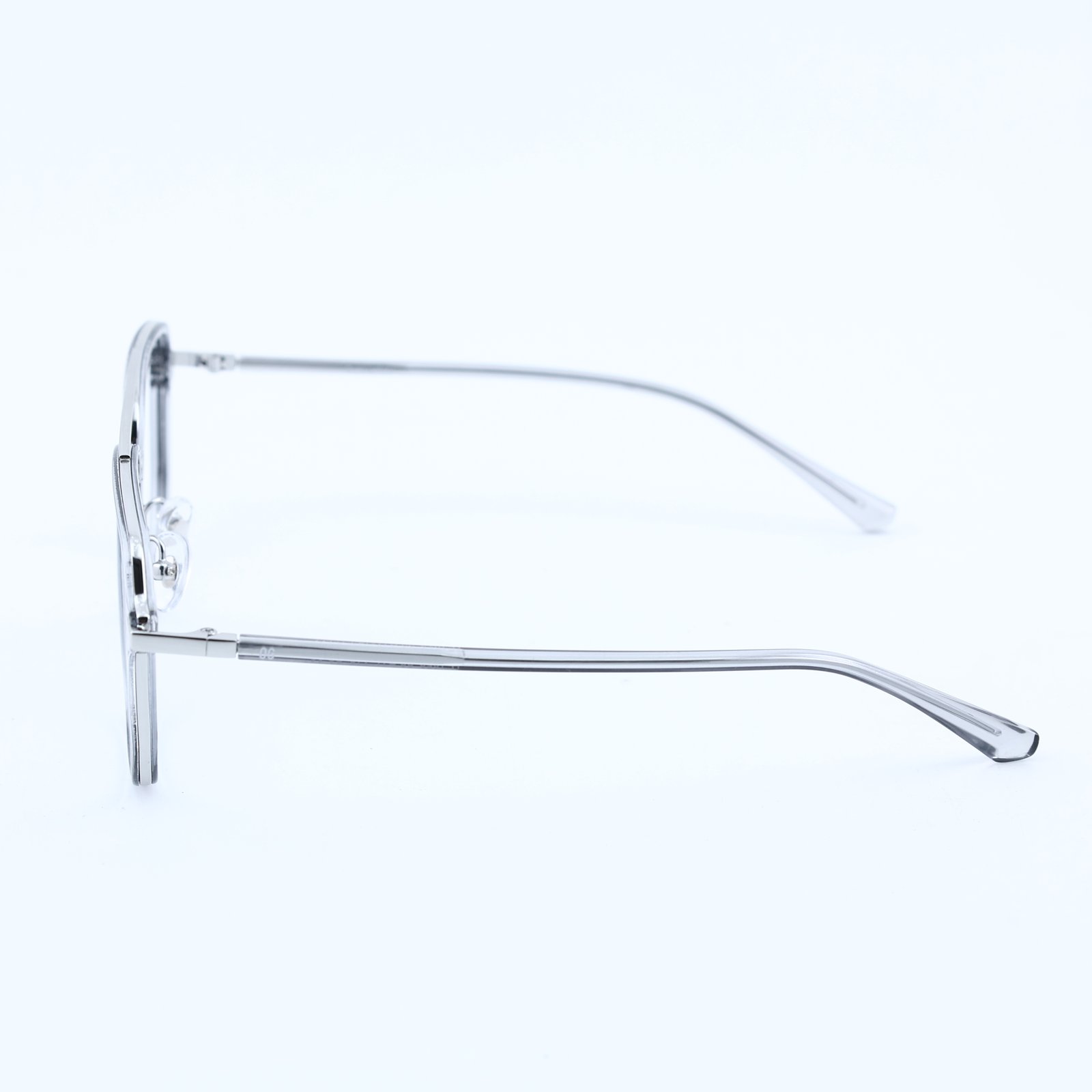 OG Crystal Pilot | Transparent Frame Square Aviator Sunglasses For Men