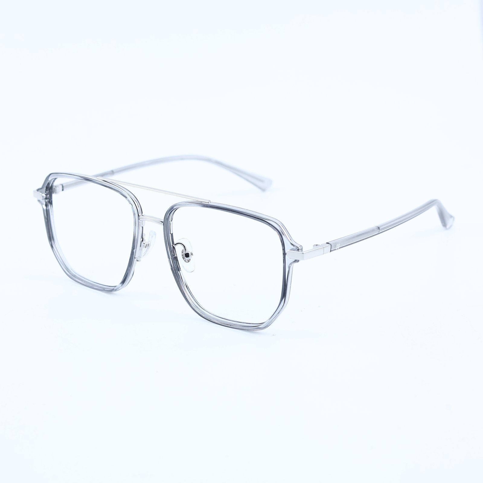 OG Crystal Pilot | Transparent Frame Square Aviator Sunglasses For Men