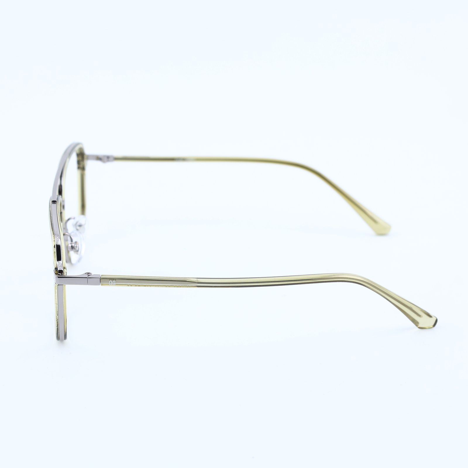 OG Crystal Pilot | Transparent Frame Square Aviator Sunglasses For Men