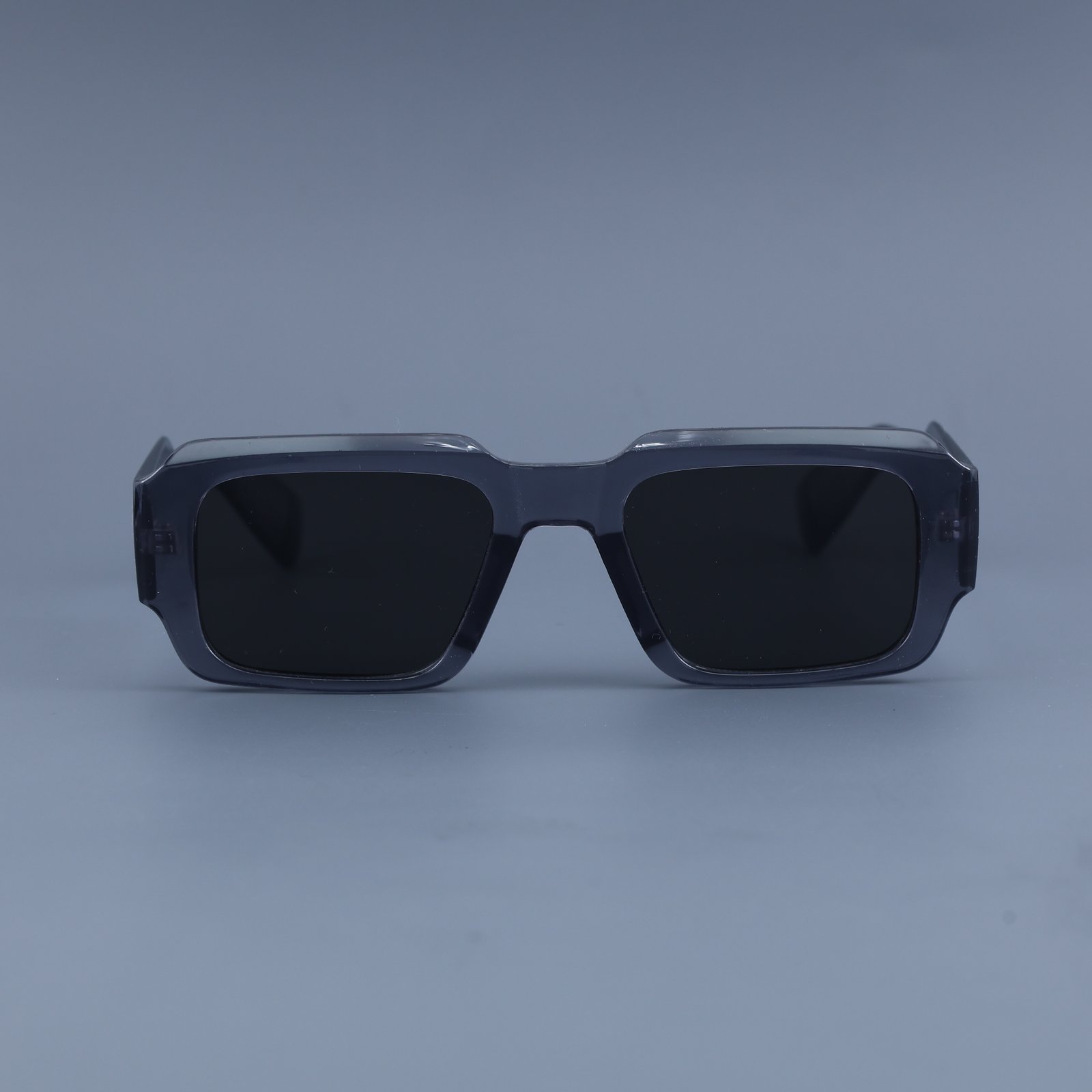 OG Crystal Shadow | Classic Square Black Lens Sunglasses