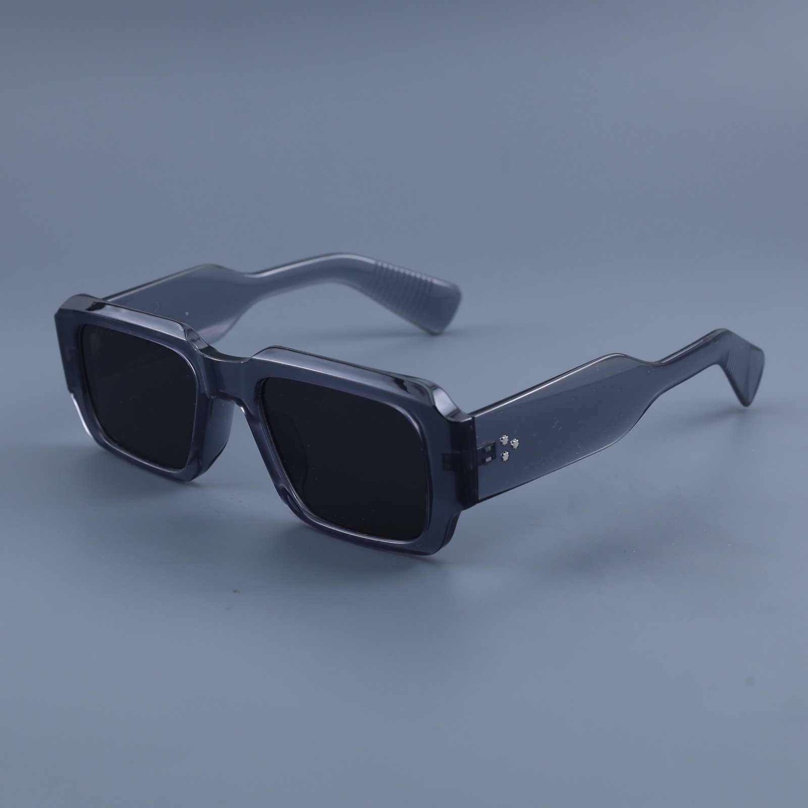 OG Crystal Shadow | Classic Square Black Lens Sunglasses