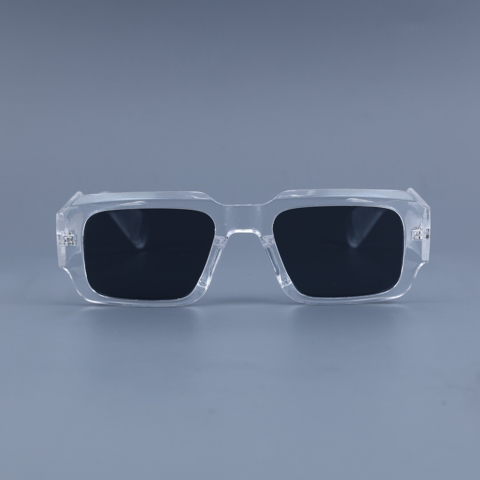 OG Crystal Shadow | Classic Square Black Lens Sunglasses