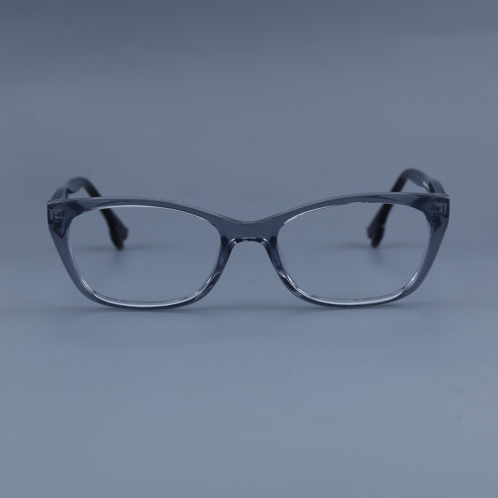 OG Crystal Smoke | Transparent Grey Slim Eyeglasses