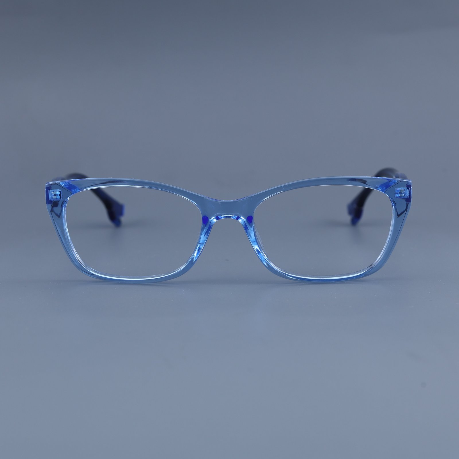 OG Crystal Smoke | Transparent Grey Slim Eyeglasses