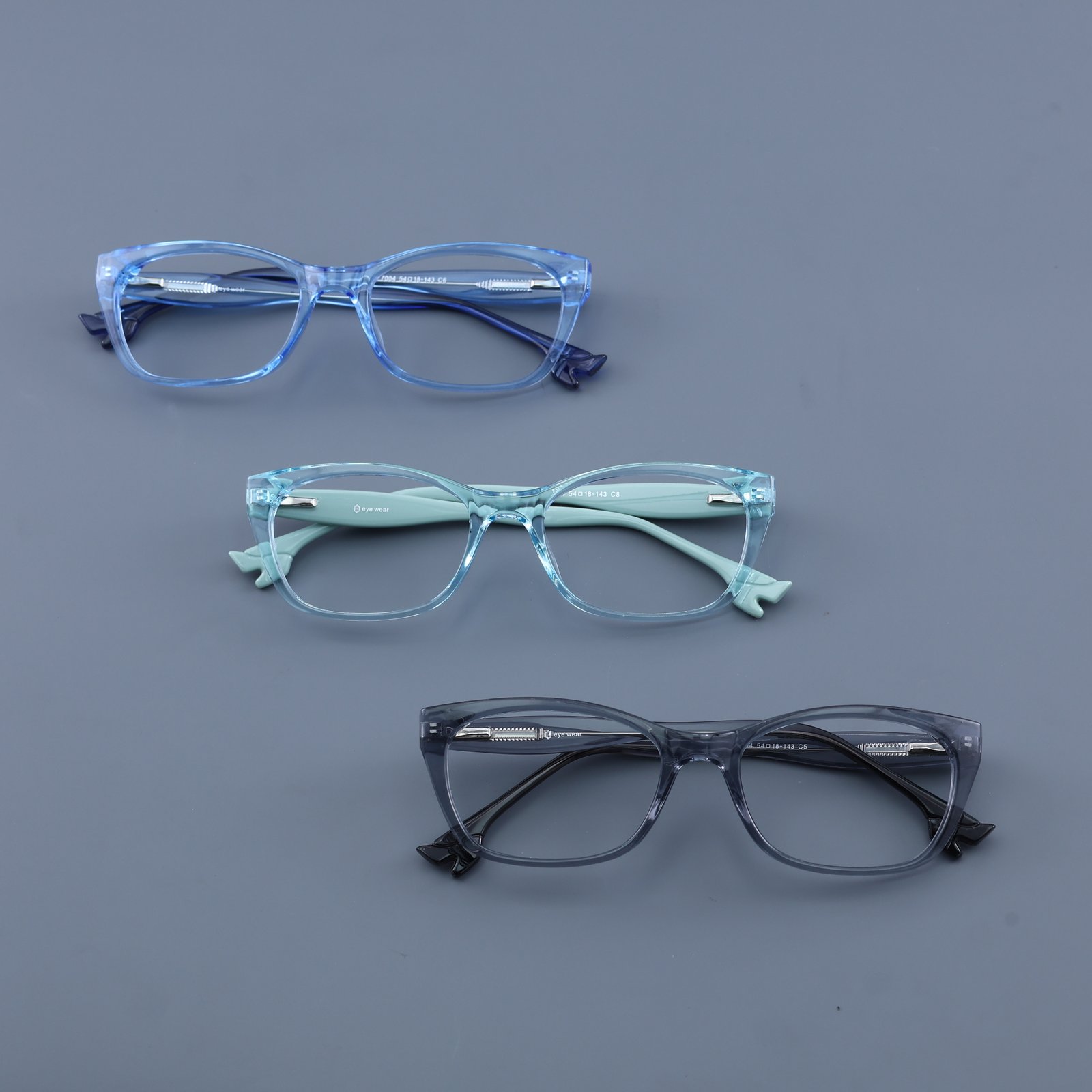 OG Crystal Smoke | Transparent Grey Slim Eyeglasses