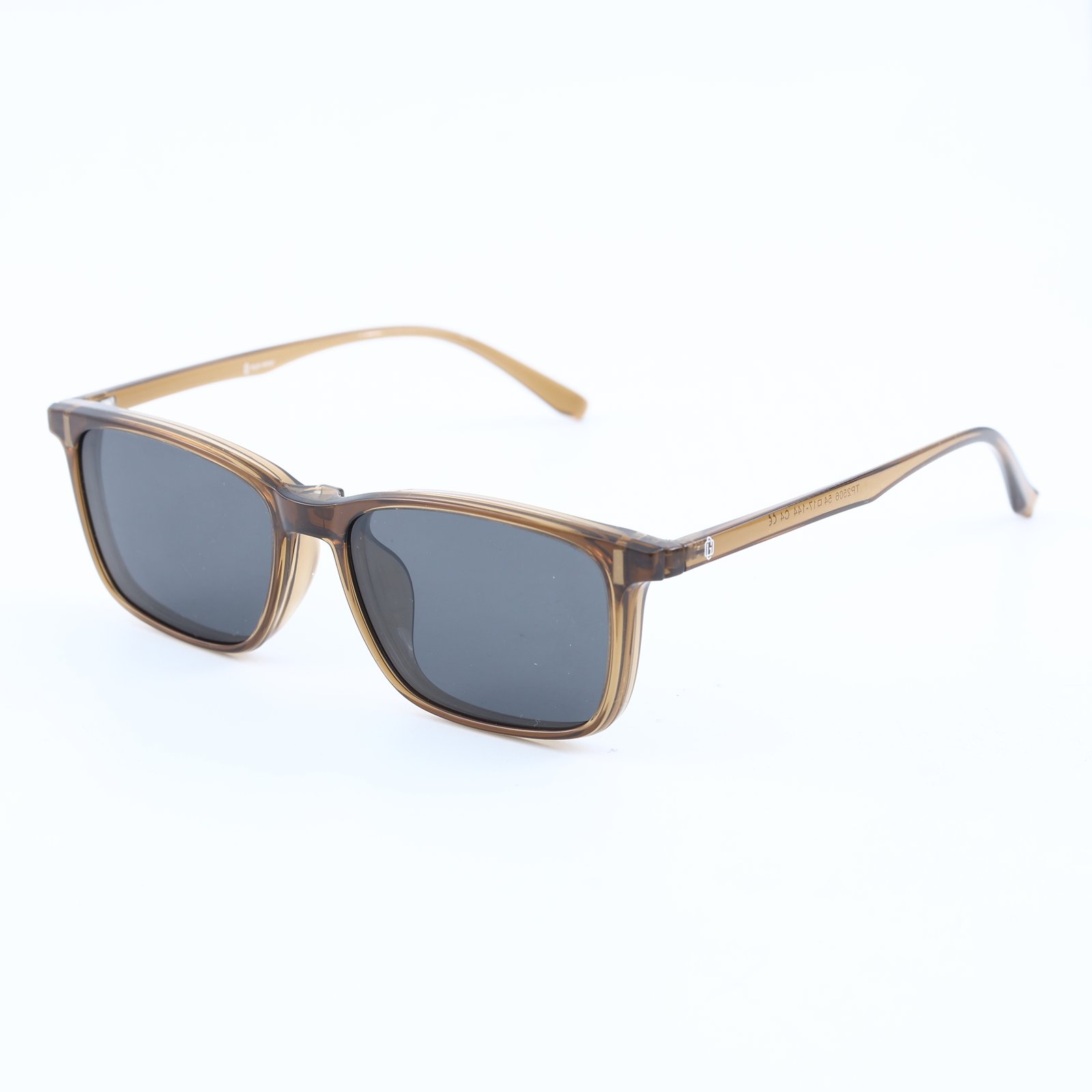 OG Desert Smoke | Transparent Brown Square Sunglasses