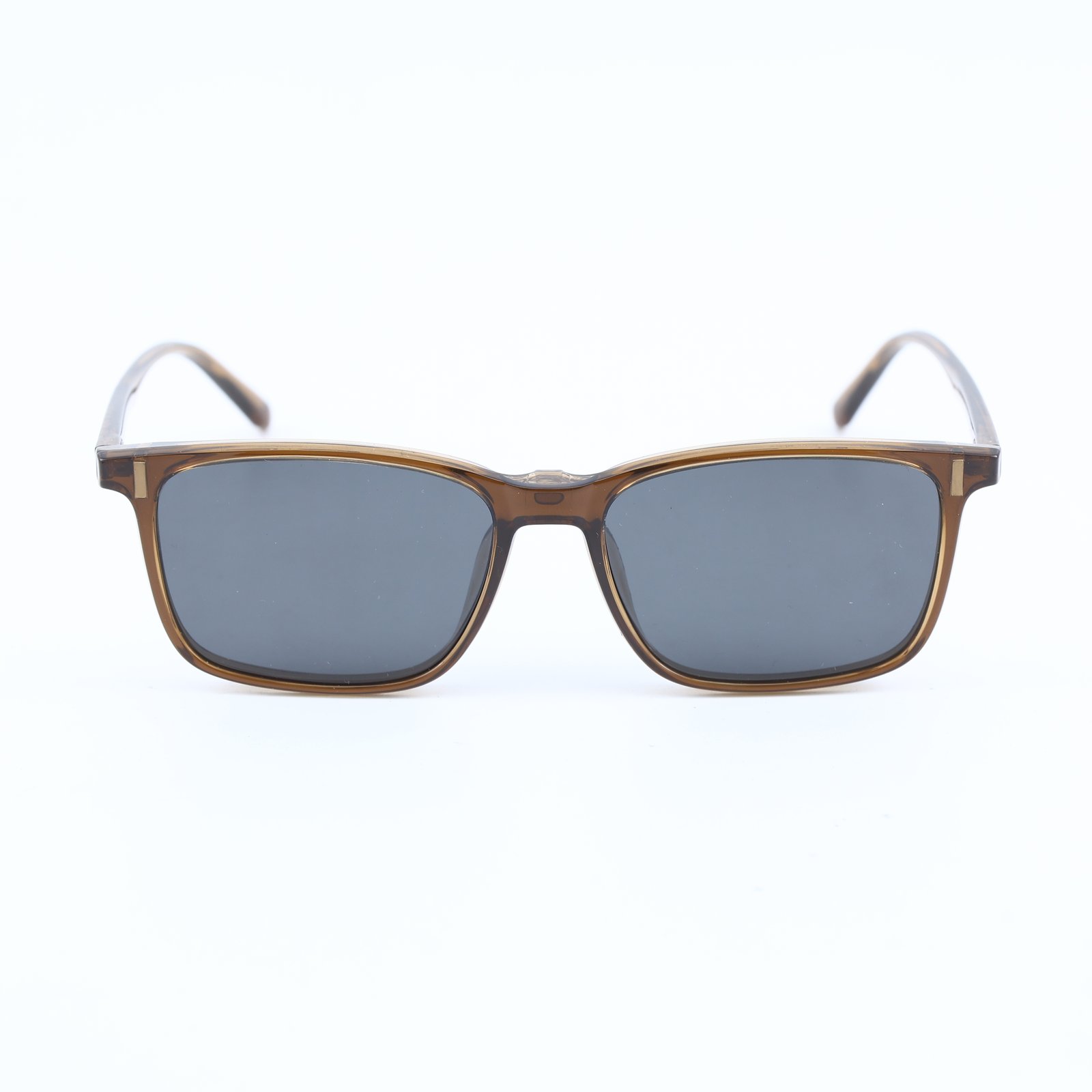 OG Desert Smoke | Transparent Brown Square Sunglasses