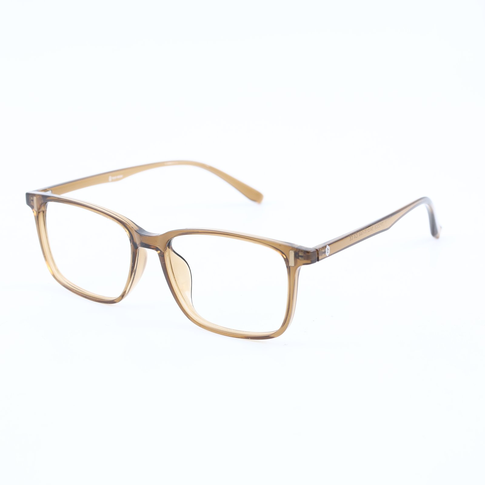 OG Desert Smoke | Transparent Brown Square Sunglasses