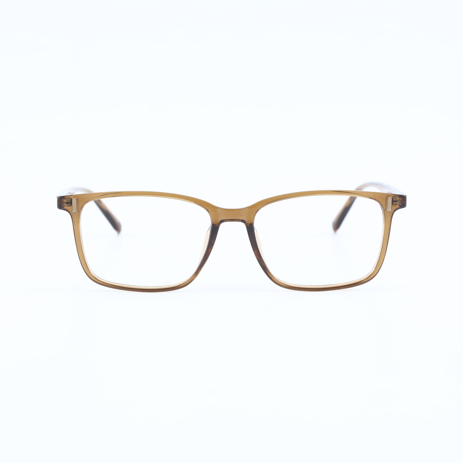 OG Desert Smoke | Transparent Brown Square Sunglasses