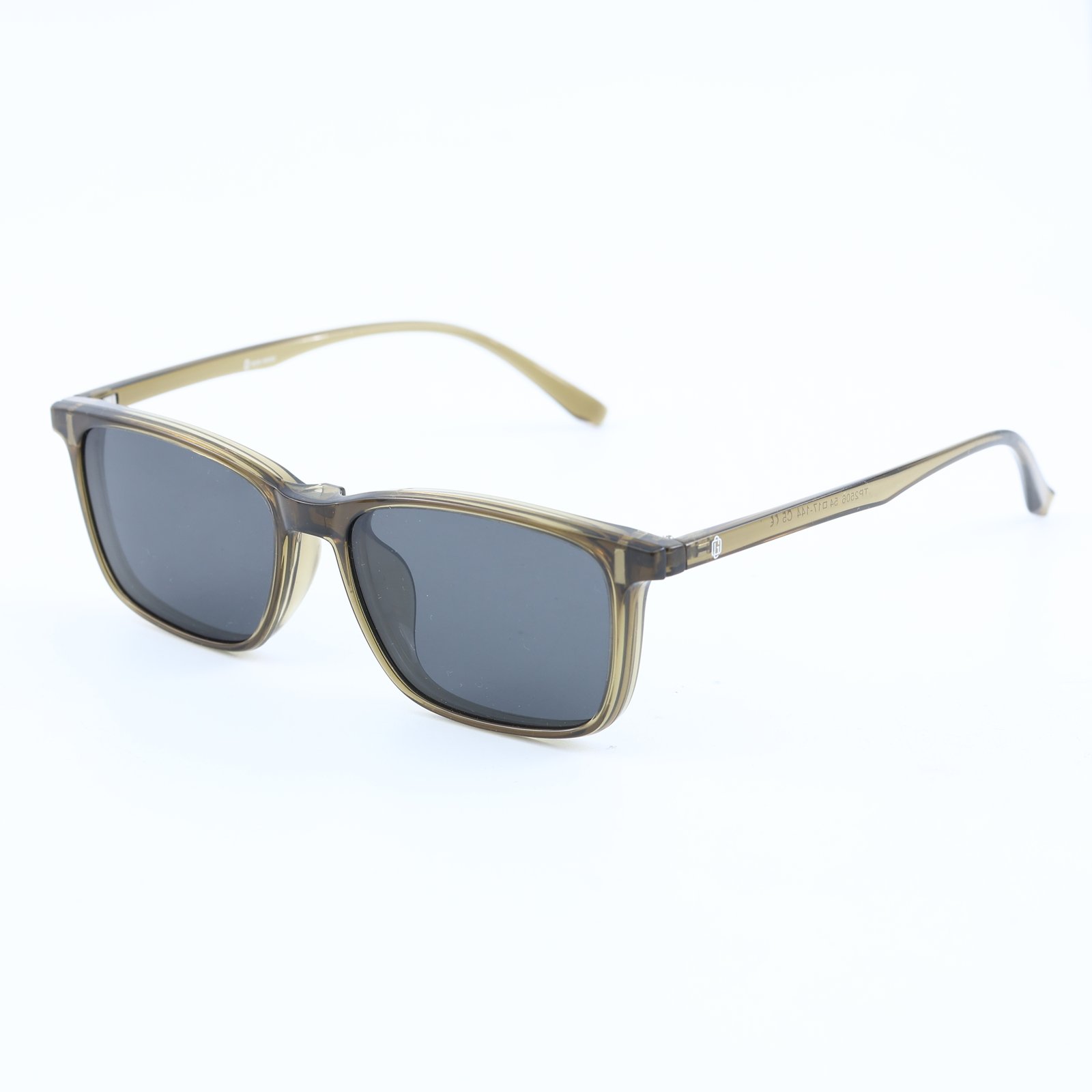 OG Desert Smoke | Transparent Brown Square Sunglasses