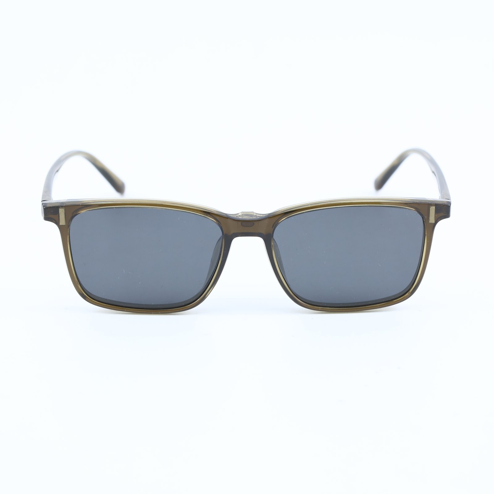OG Desert Smoke | Transparent Brown Square Sunglasses