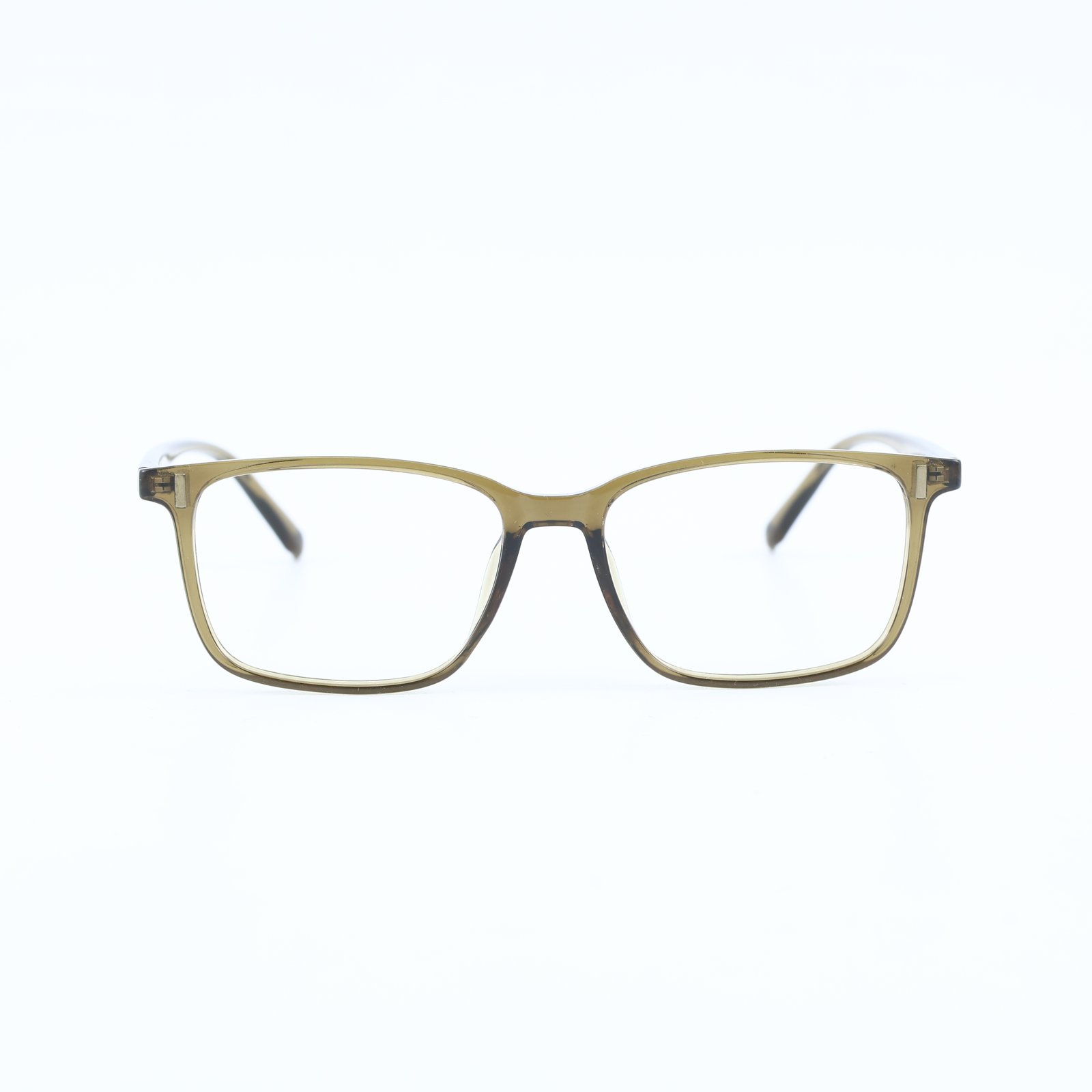 OG Desert Smoke | Transparent Brown Square Sunglasses