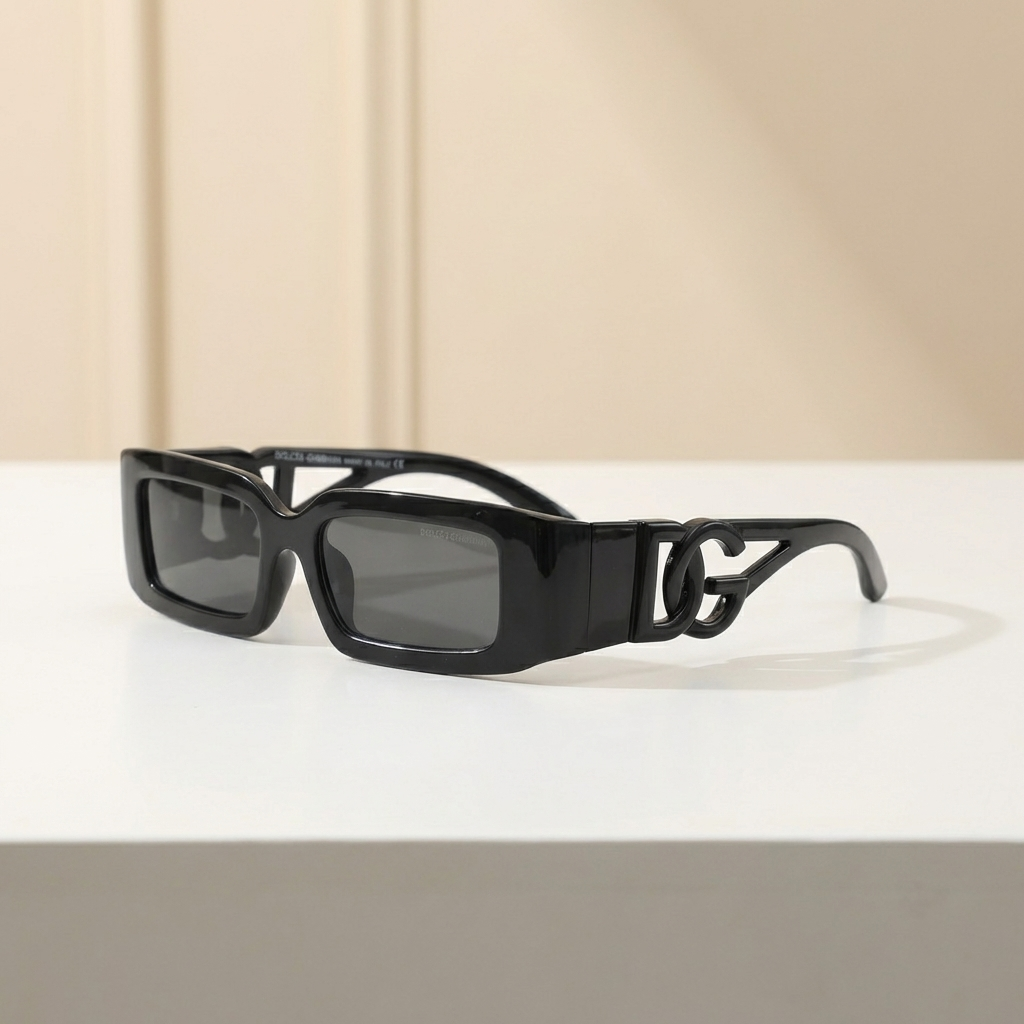 OG Eclipse Chain | Bold Black Statement Sunglasses