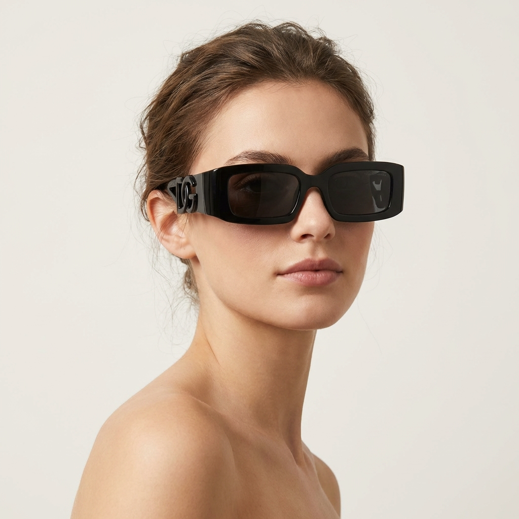 OG Eclipse Chain | Bold Black Statement Sunglasses