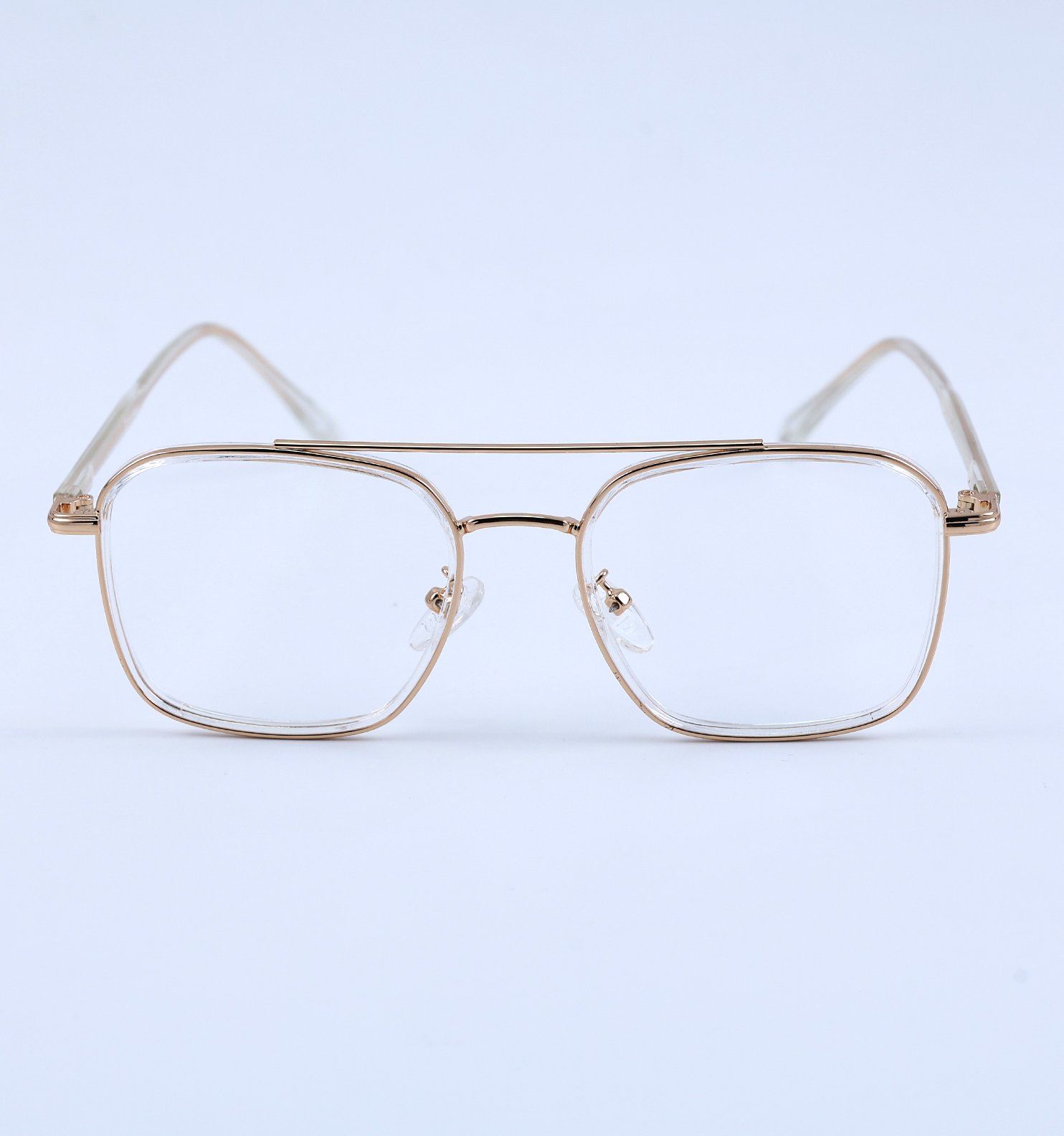 OG Elite Metal Aviator Square Full Rim Eyeglasses for Men