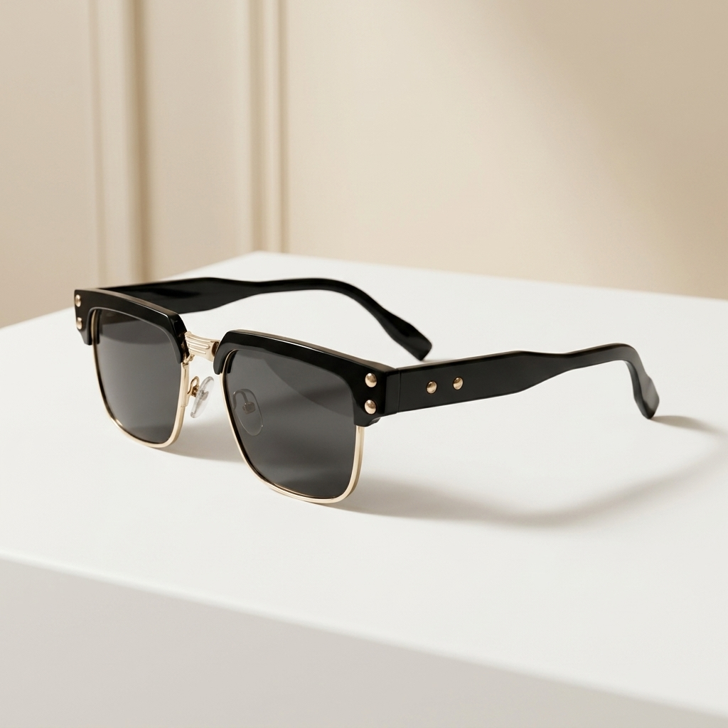 OG Emerald Crest | Green Marble Browline Gradient Sunglasses