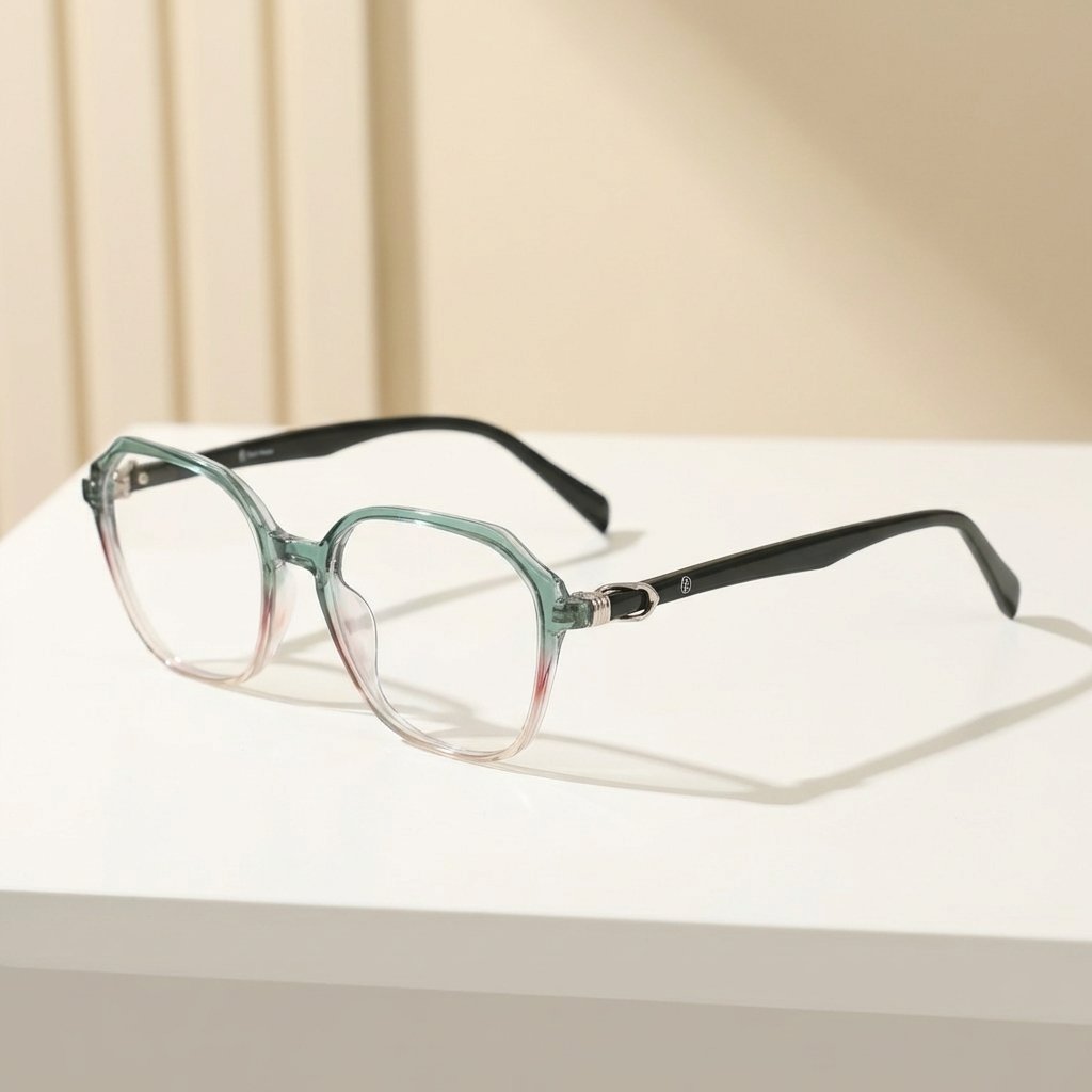 OG Forest Blend | Green Ombre Square Eyeglasses