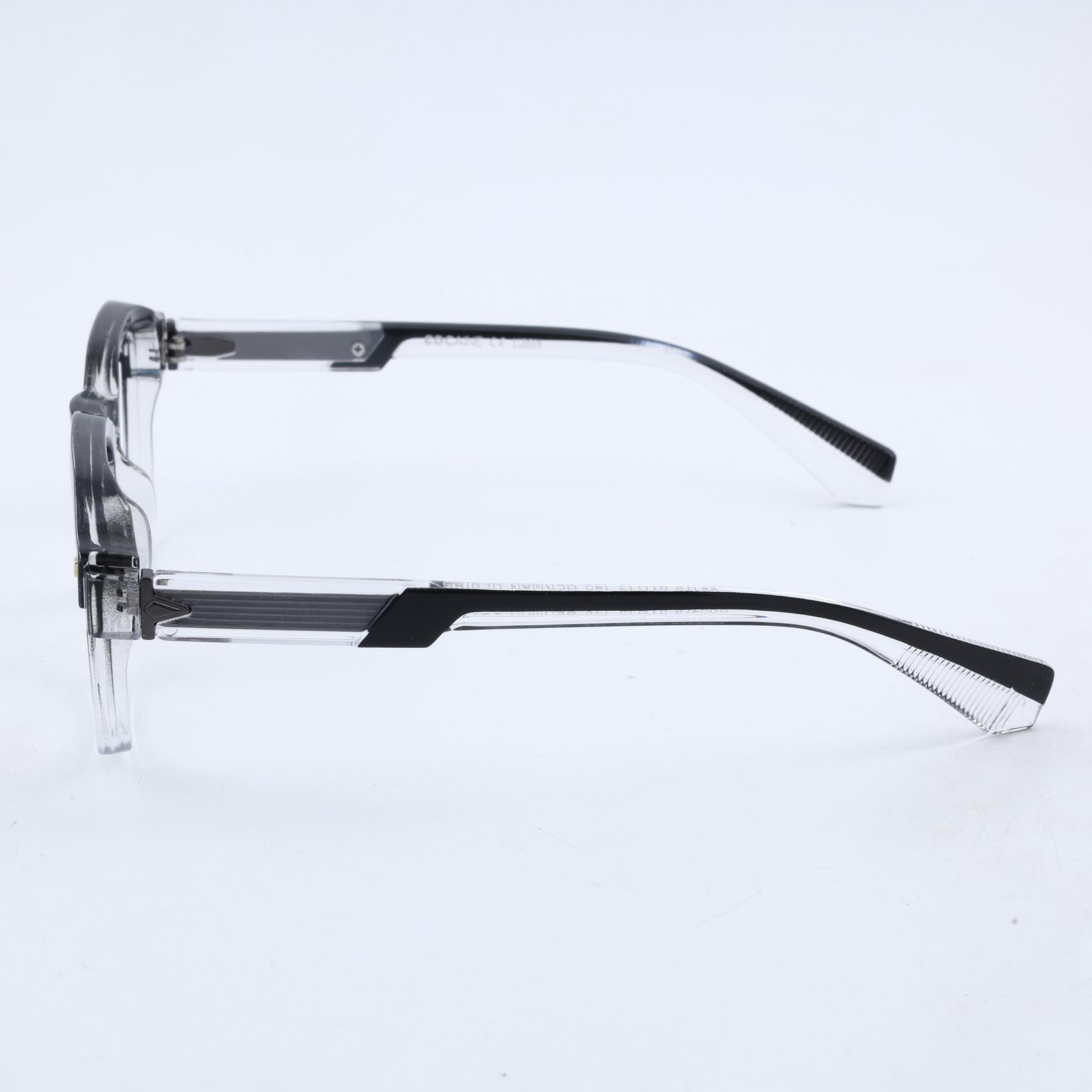 OG Frost Fade Full Rim Square Eyeglasses | Premium Dual-Tone Transparent Optical Frame for Men