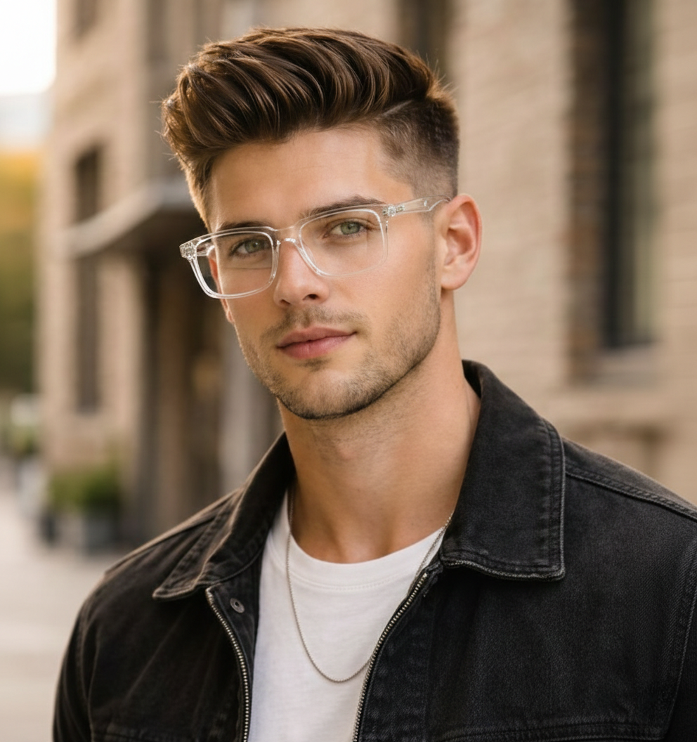 OG Frost Men’s Full Rim Rectangular Eyeglasses | Classic Optical Frame