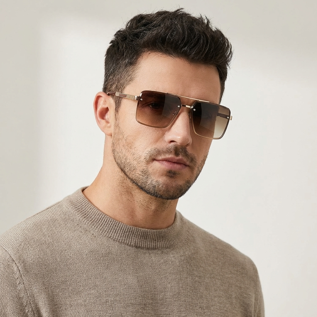 OG Gold Drift | Square Gradient Sunglasses