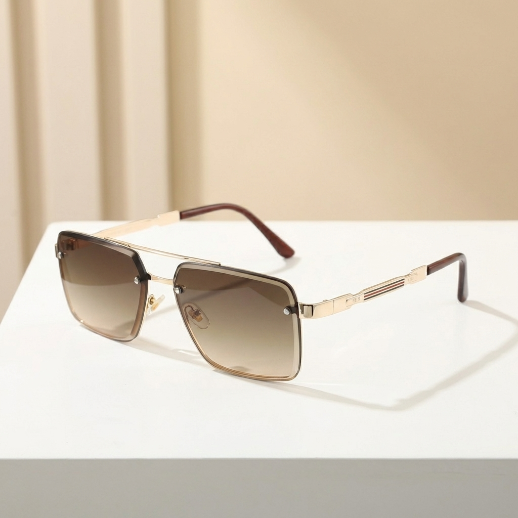 OG Gold Drift | Square Gradient Sunglasses