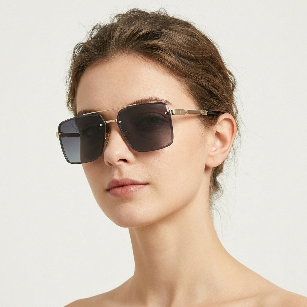 OG Gold Drift | Square Gradient Sunglasses