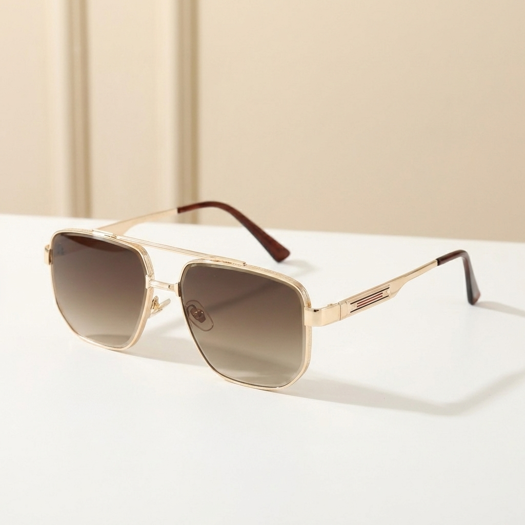 OG Gold Elite | Classic Double Bridge Aviator Gradient Sunglasses