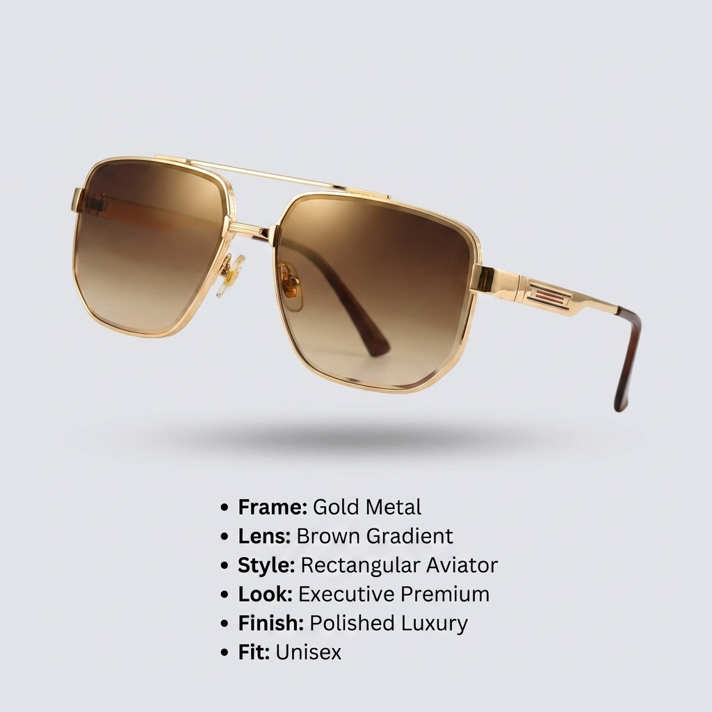 OG Gold Elite | Classic Double Bridge Aviator Gradient Sunglasses