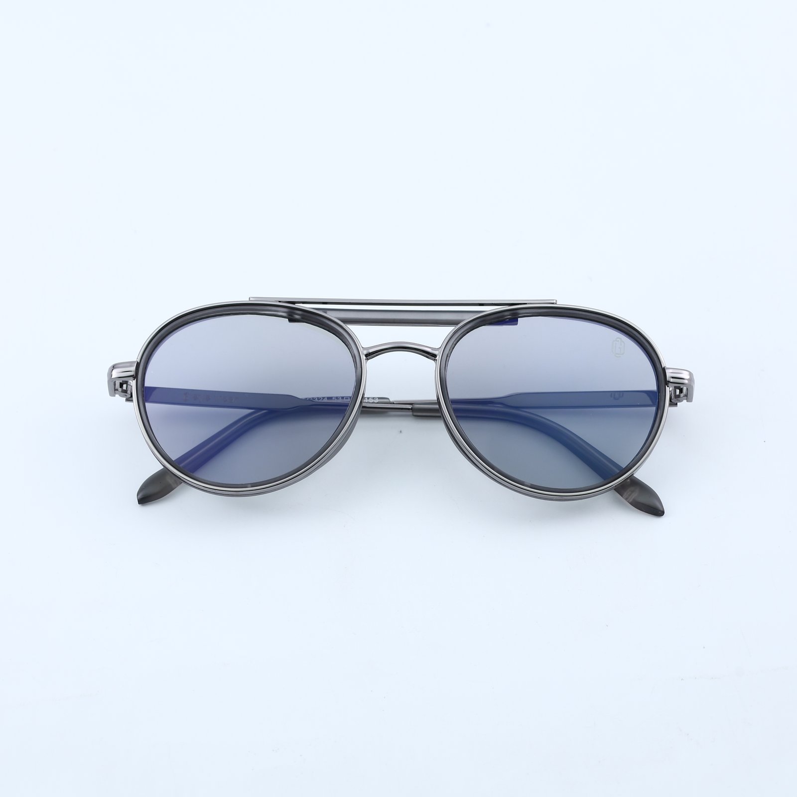 OG Gold Noir | Classic Double Bridge Round Gradient Sunglasses