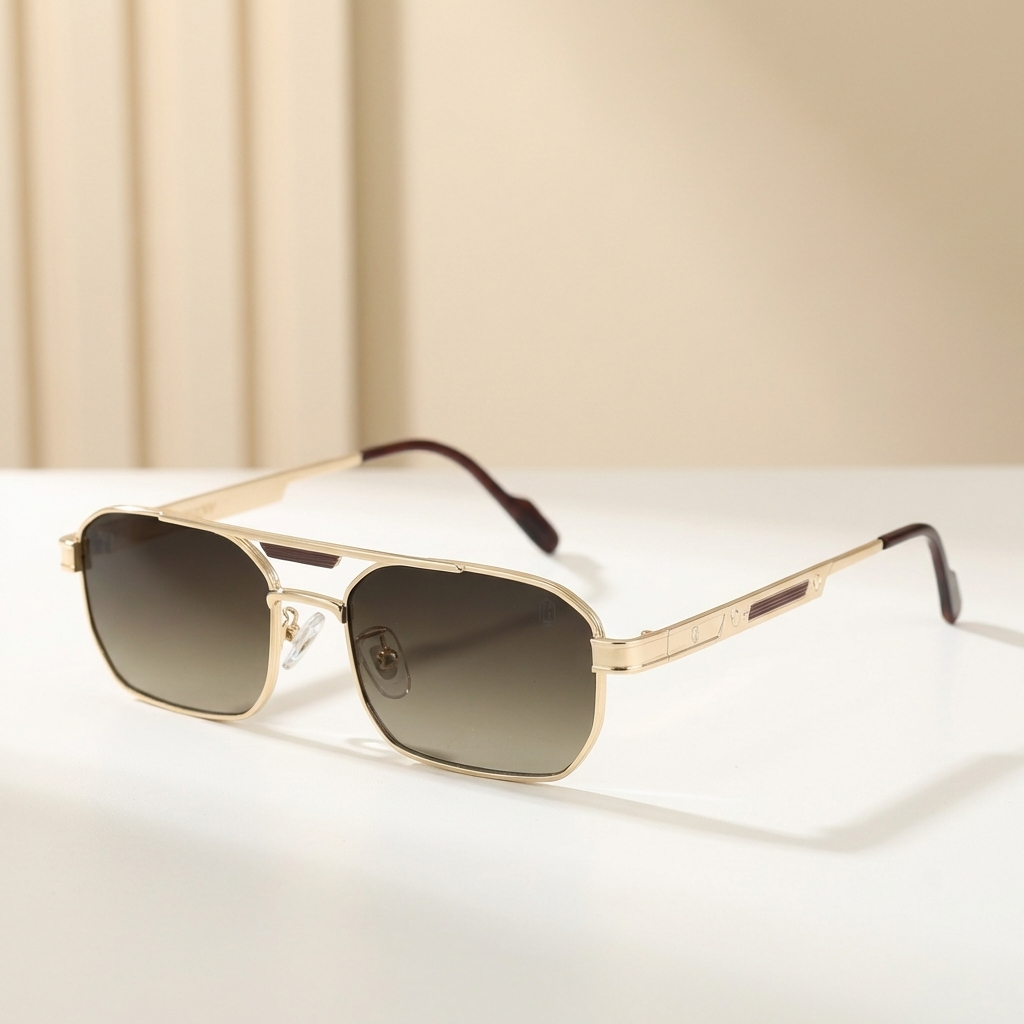 OG Gold Prestige | Classic Square Aviator Gradient Sunglasses