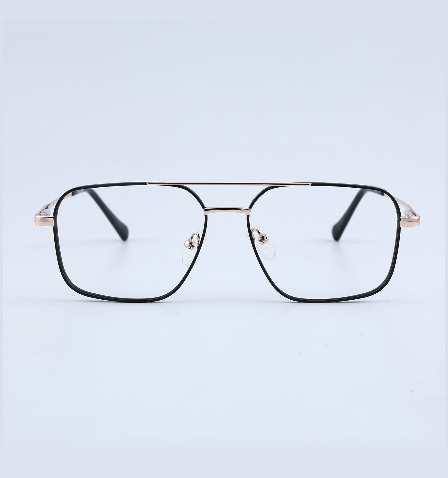 OG Goldline Square Full Rim Eyeglasses | Premium Golden Accent Optical Frame
